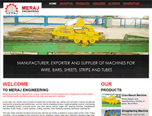 Tablet Screenshot of merajengineering.com